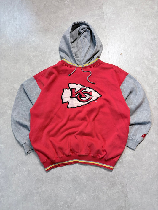 90s Vintage Kansas City Chiefs Starter Red/Grey Crewneck -L - L | Martin City Vintage