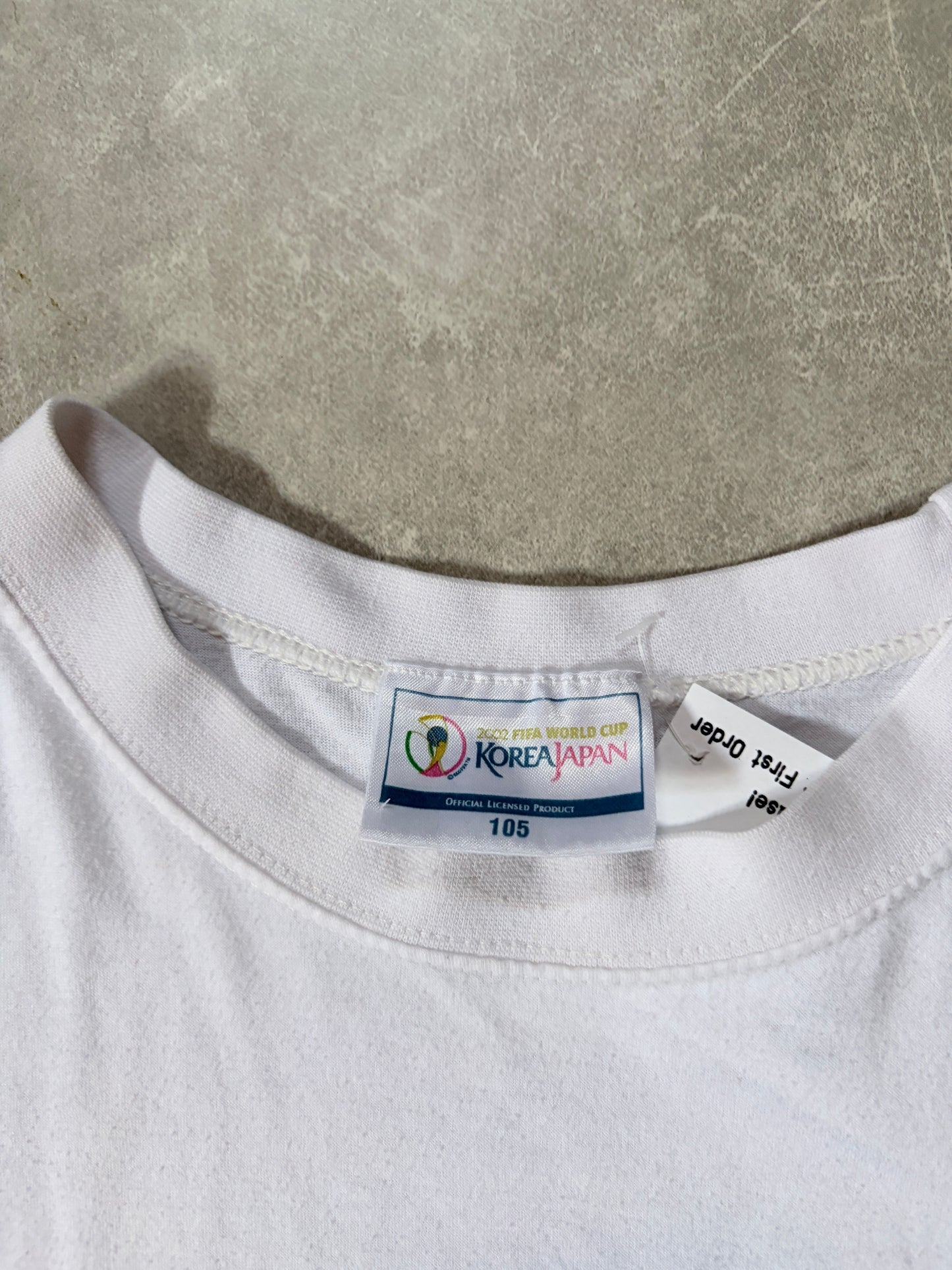 2002 Vintage FIFA World Cup Korea/Japan White T Shirt -L
