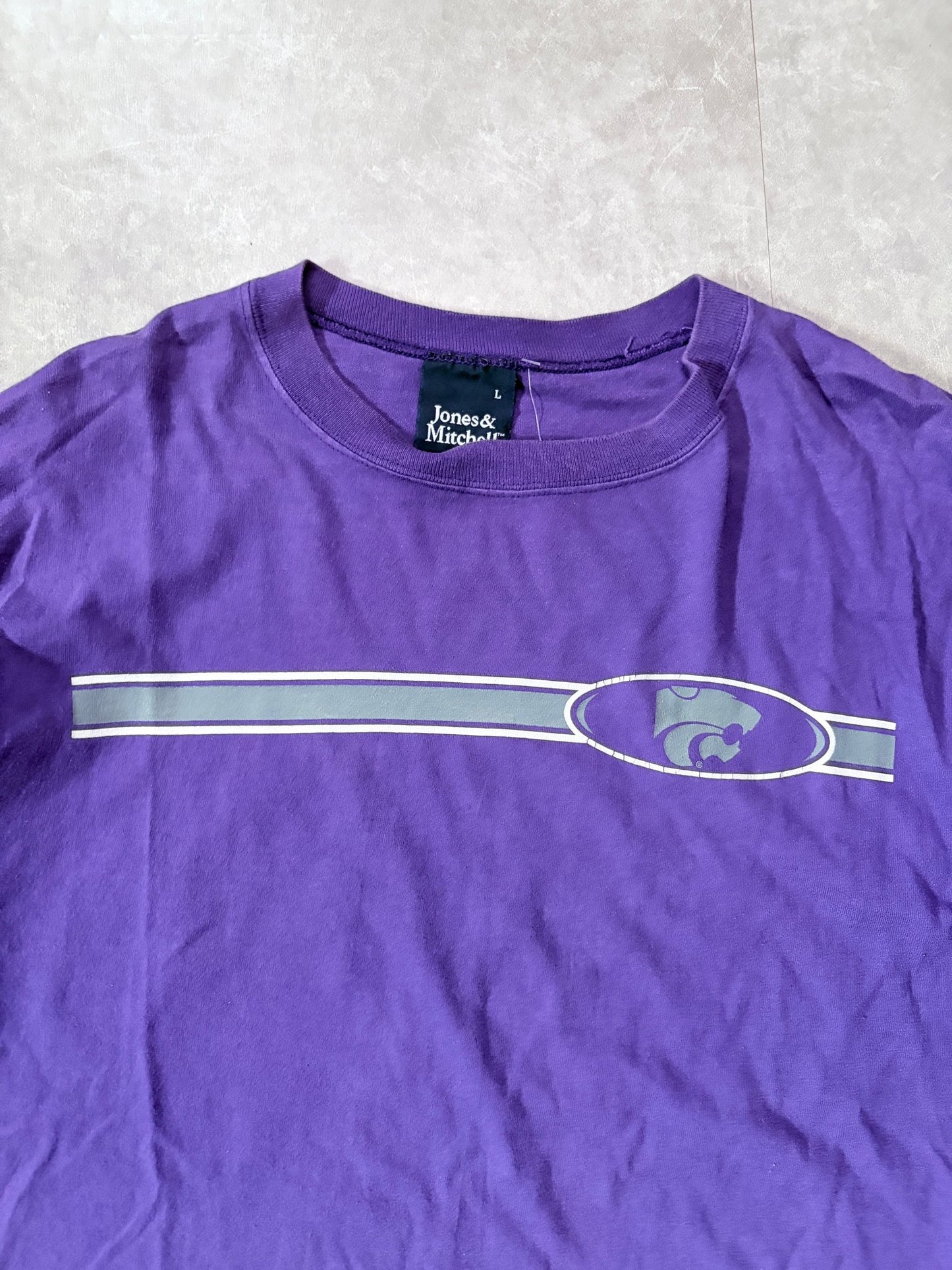 90s Vintage Kansas State Wildcats Purple Long Sleeve Shirt -L - L | Martin City Vintage