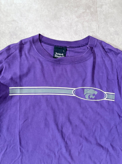 90s Vintage Kansas State Wildcats Purple Long Sleeve Shirt -L - L | Martin City Vintage