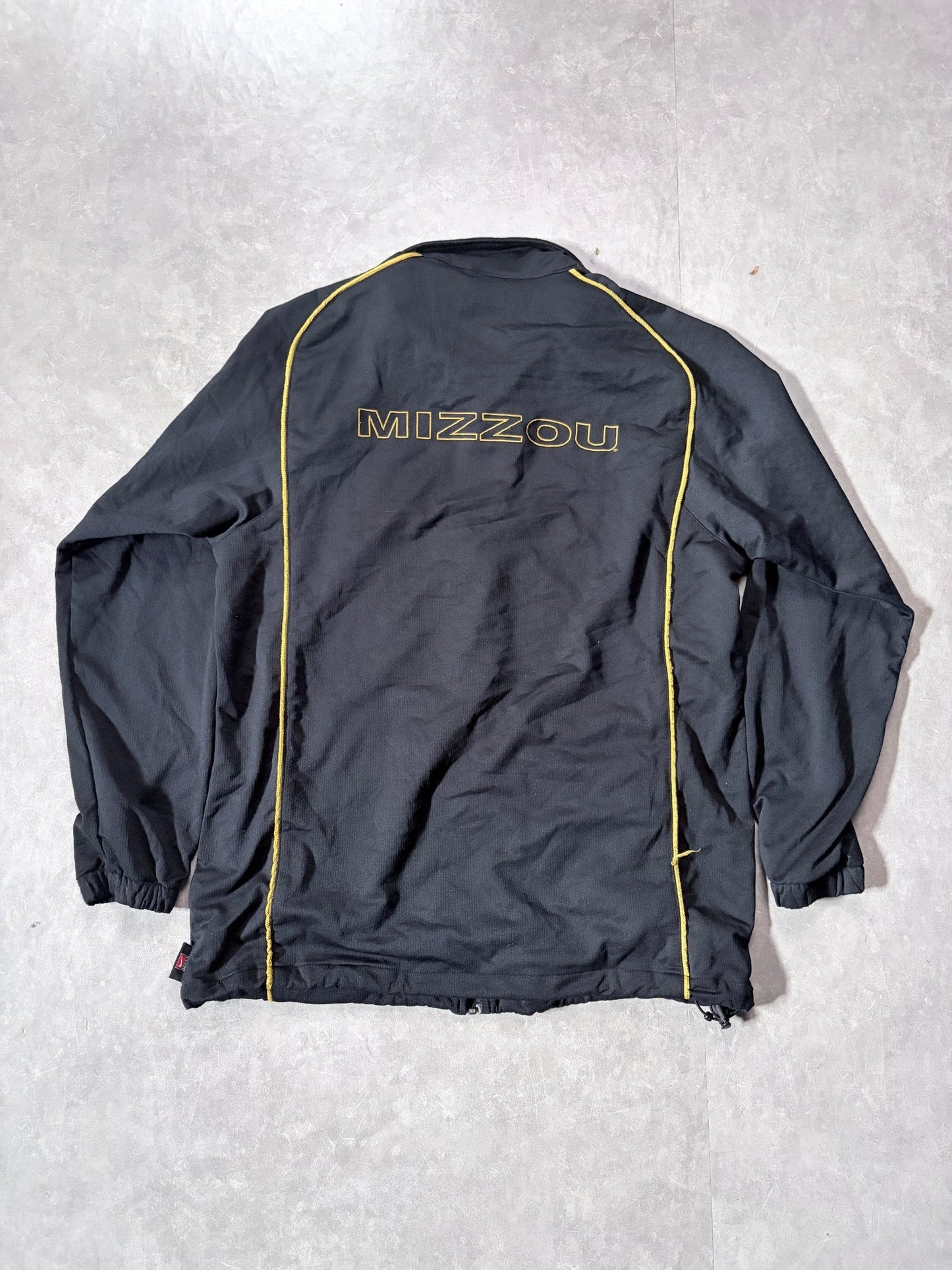 90s Vintage Mizzou Tigers Nike Black Track Jacket -L - L | Martin City Vintage