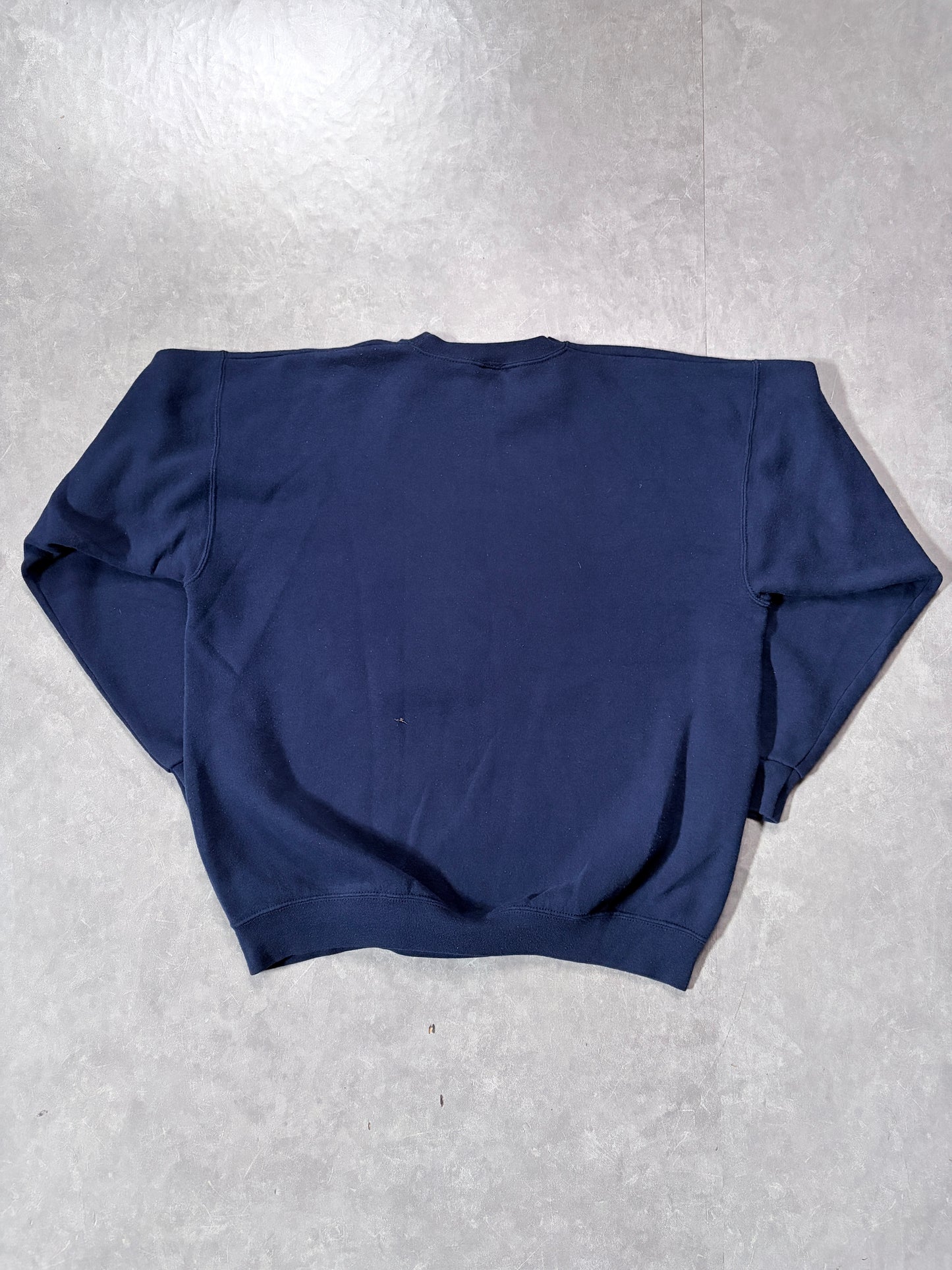 90s Vintage Michigan Wolverines Embroidered Navy Crewneck -XL