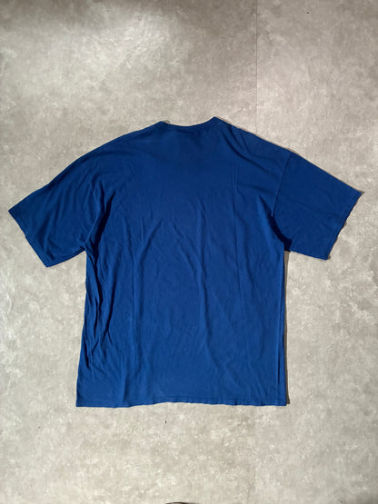 90s Vintage Kansas Jayhawks Big Print Blue T-Shirt -XXL
