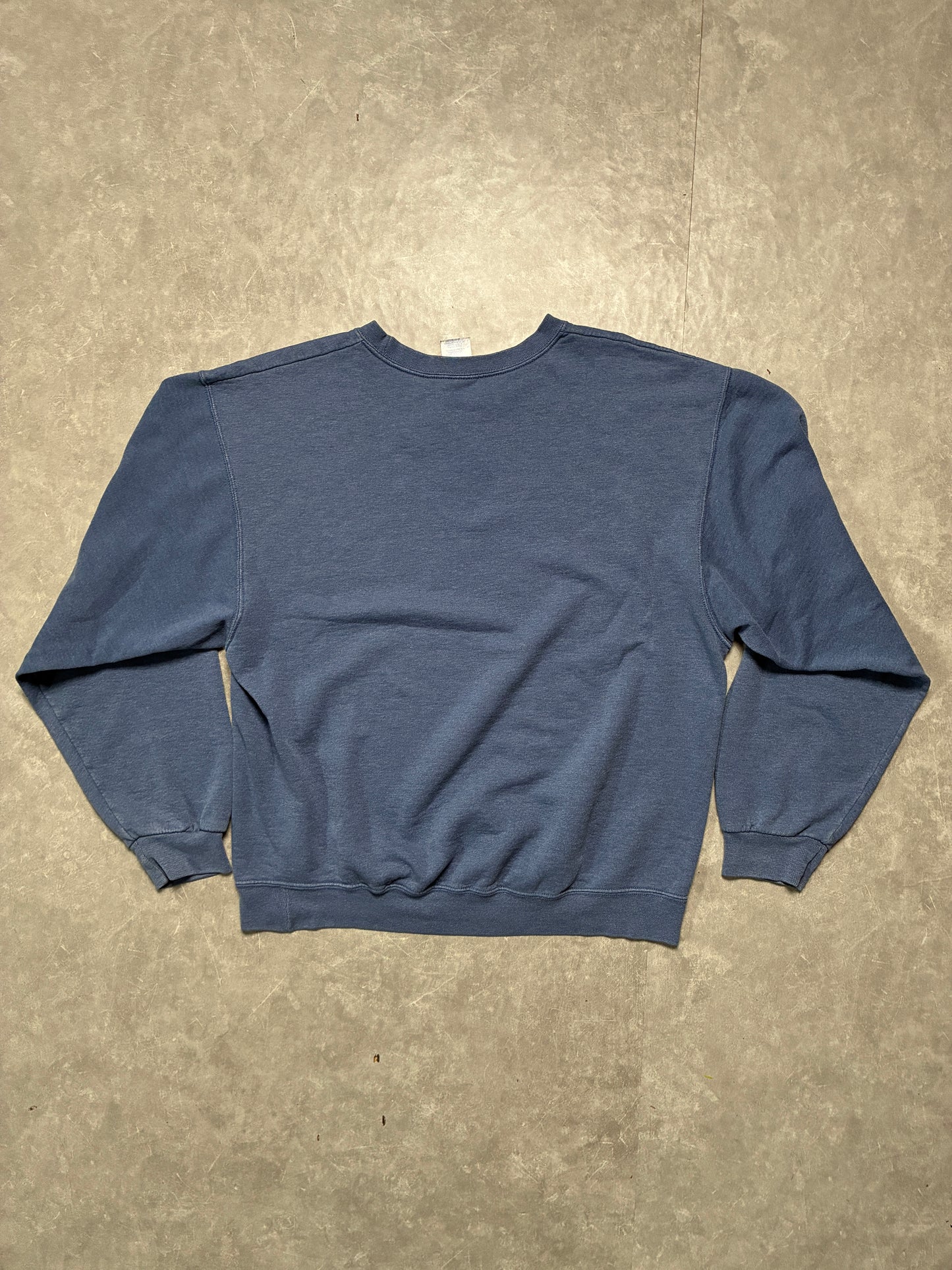 2000s Vintage Kansas Jayhawks Faded Blue Crewneck -L