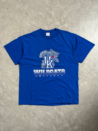 90s Vintage Kentucky Wildcats Blue T-Shirt -L