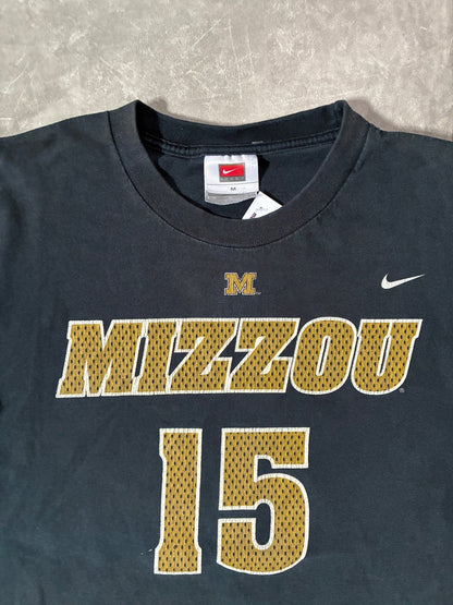 2000s Vintage Mizzou Tigers Nike Faded Black Jersey T-Shirt -M - M | Martin City Vintage