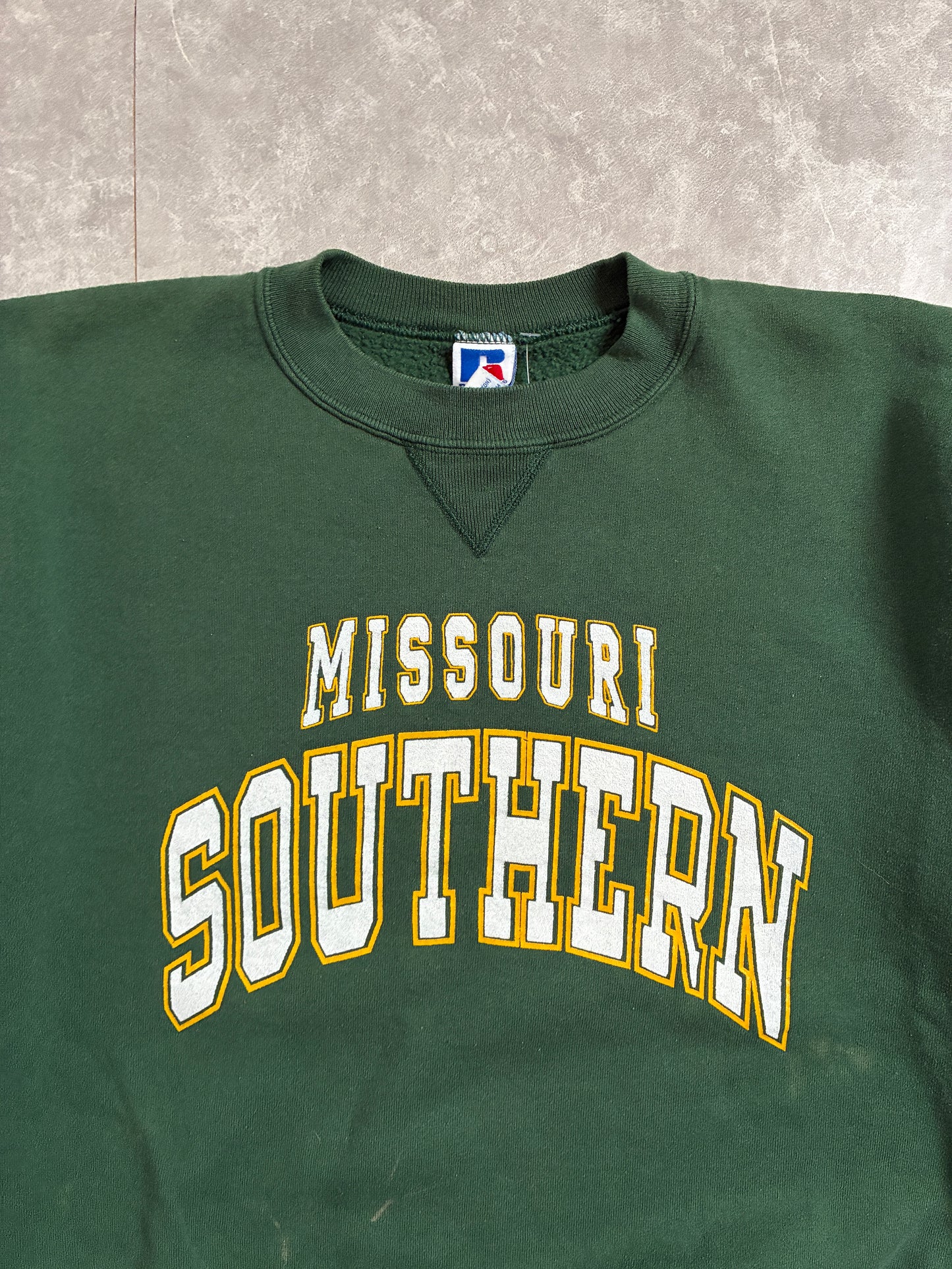 90s Vintage Missouri Southern State Griffons Green Crewneck -L