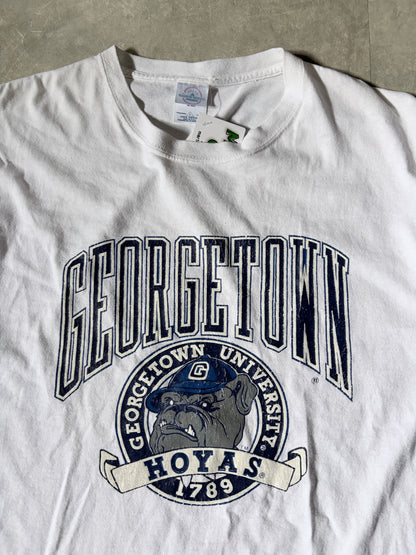 90s Vintage Georgetown Hoyas White T-Shirt -L
