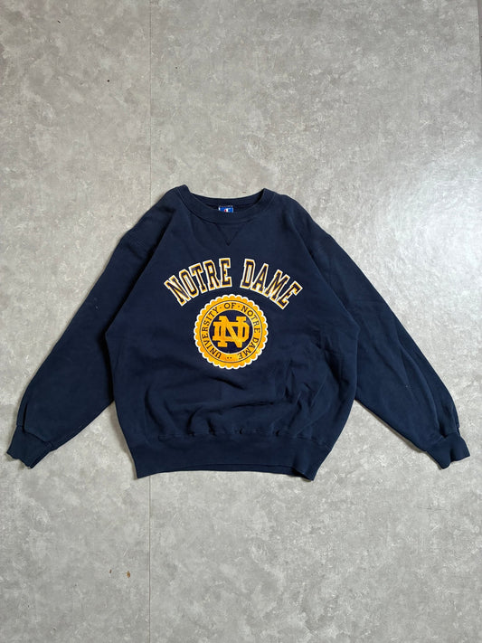 90s Vintage Notre Dame Fighting Irish Champion Navy Crewneck -XL - XL | Martin City Vintage