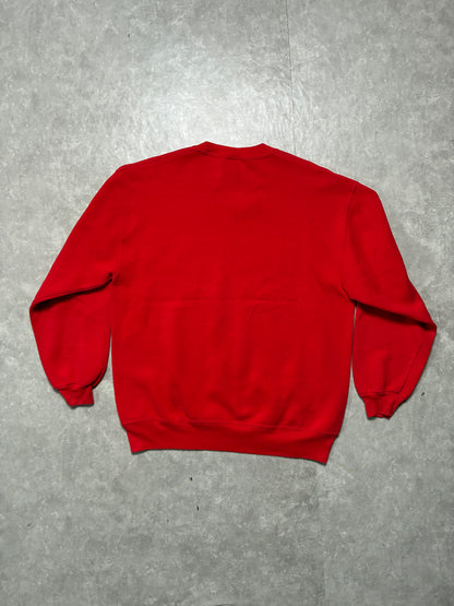 90s Vintage Nebraska Cornhuskers Embroidered Red Crewneck -XL