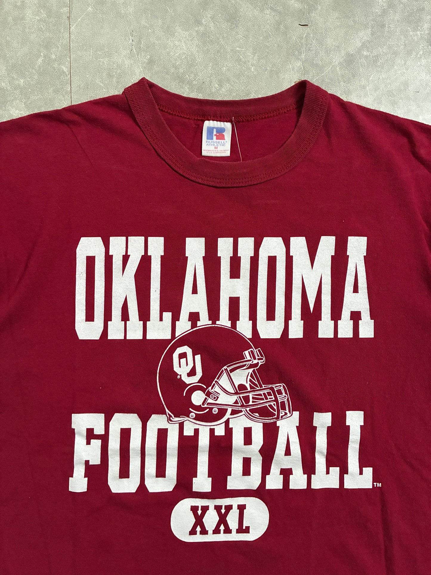 90s Vintage Oklahoma Sooners Football Red T-Shirt -M