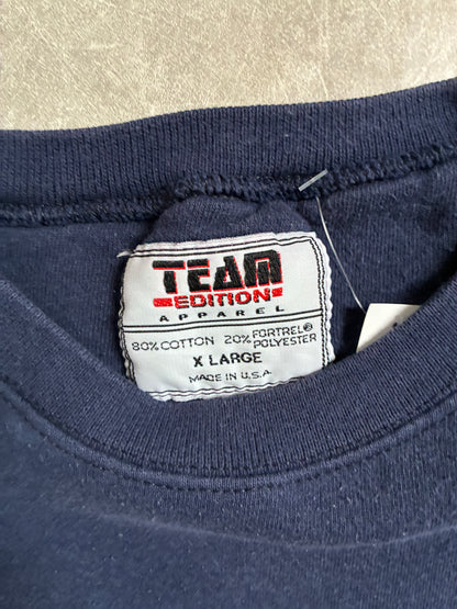90s Vintage Michigan Wolverines Embroidered Navy Crewneck -XL