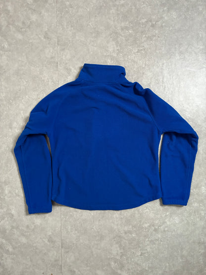 2000s Vintage Kansas Jayhawks Quarter Zip Blue Fleece -M