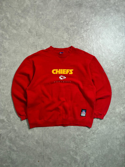 2000s Vintage Kansas City Chiefs Reebok Red Crewneck -L - L | Martin City Vintage