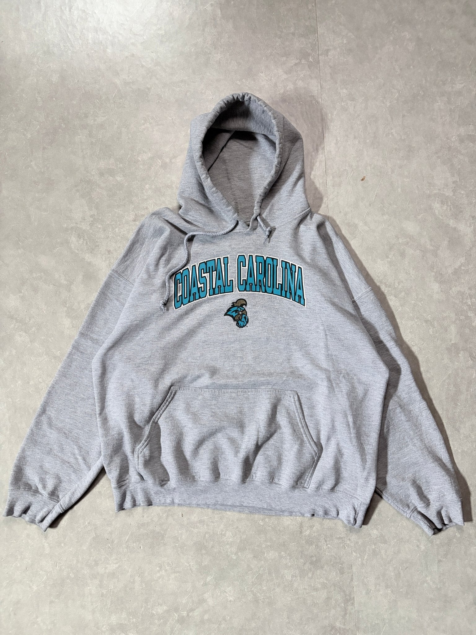 2000s Vintage Coastal Carolina Grey Hoodie -XL - XL | Martin City Vintage