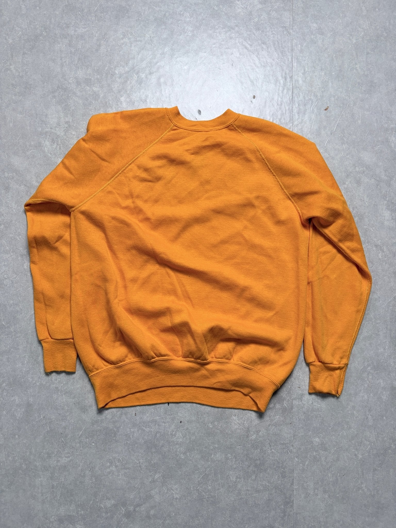90s Vintage Mizzou Tigers Flock Print Yellow Crewneck -L - L | Martin City Vintage