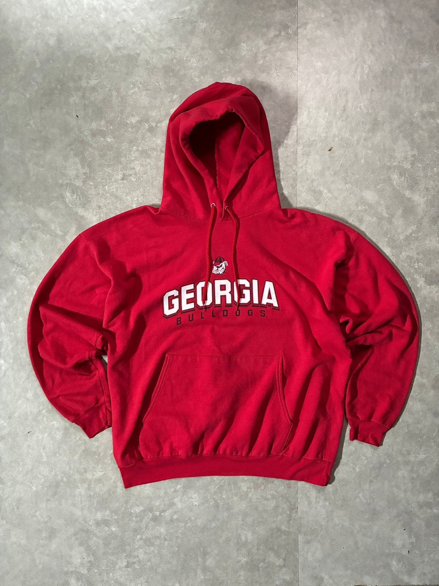 2000s Vintage Georgia Bulldogs Red Hoodie -XL - XL | Martin City Vintage