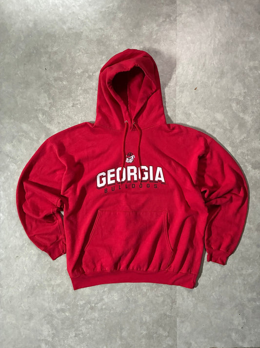 2000s Vintage Georgia Bulldogs Red Hoodie -XL