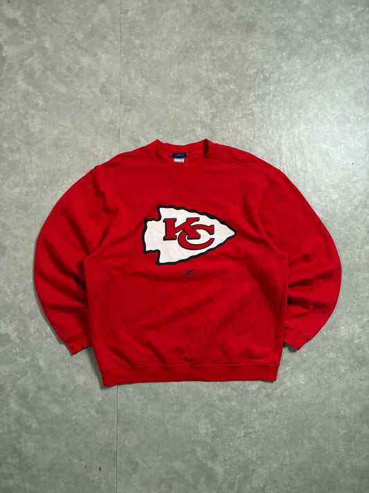 2000s Vintage Kansas City Chiefs Reebok Red Crewneck -L - L | Martin City Vintage