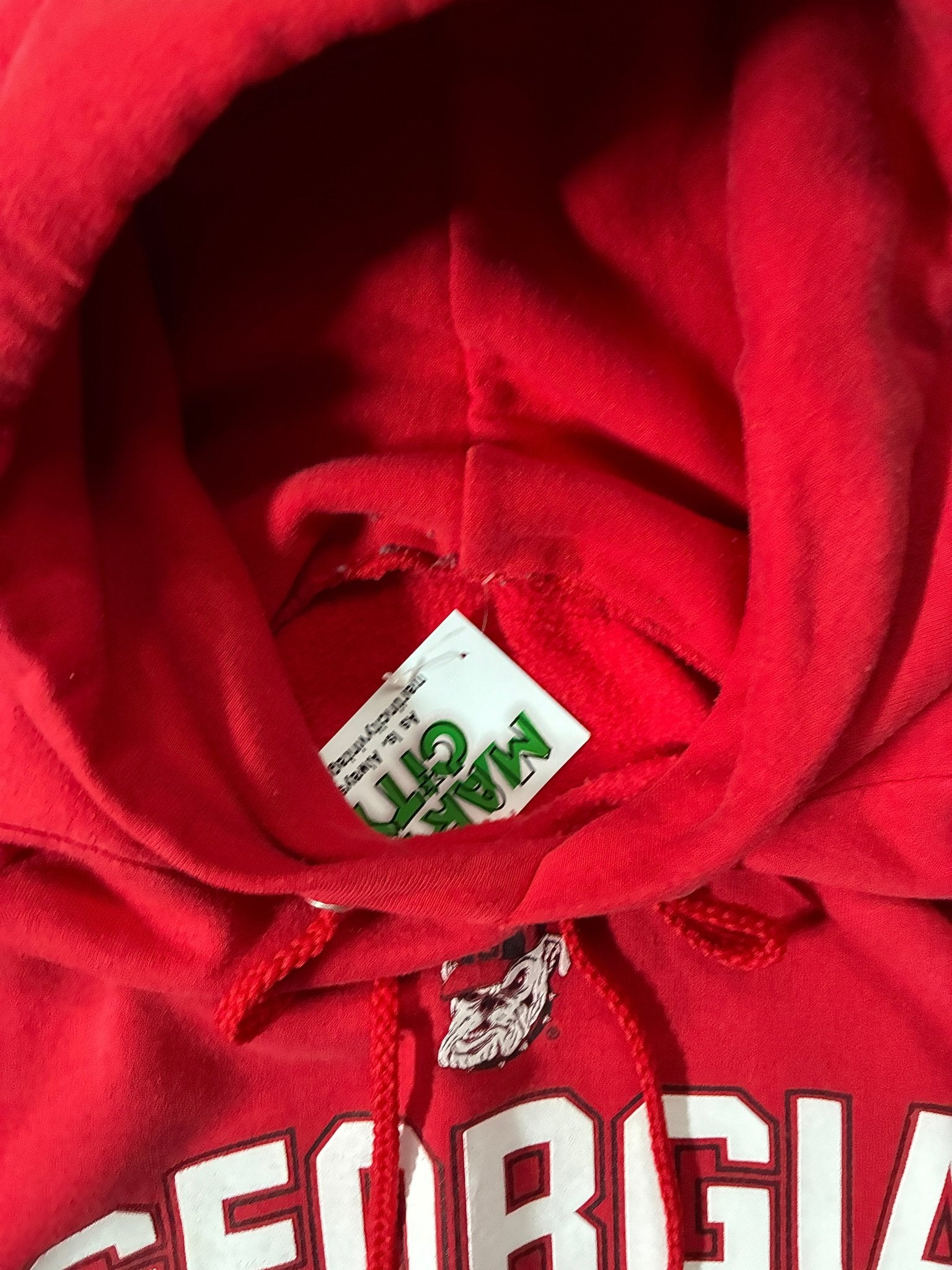 2000s Vintage Georgia Bulldogs Red Hoodie -XL - XL | Martin City Vintage