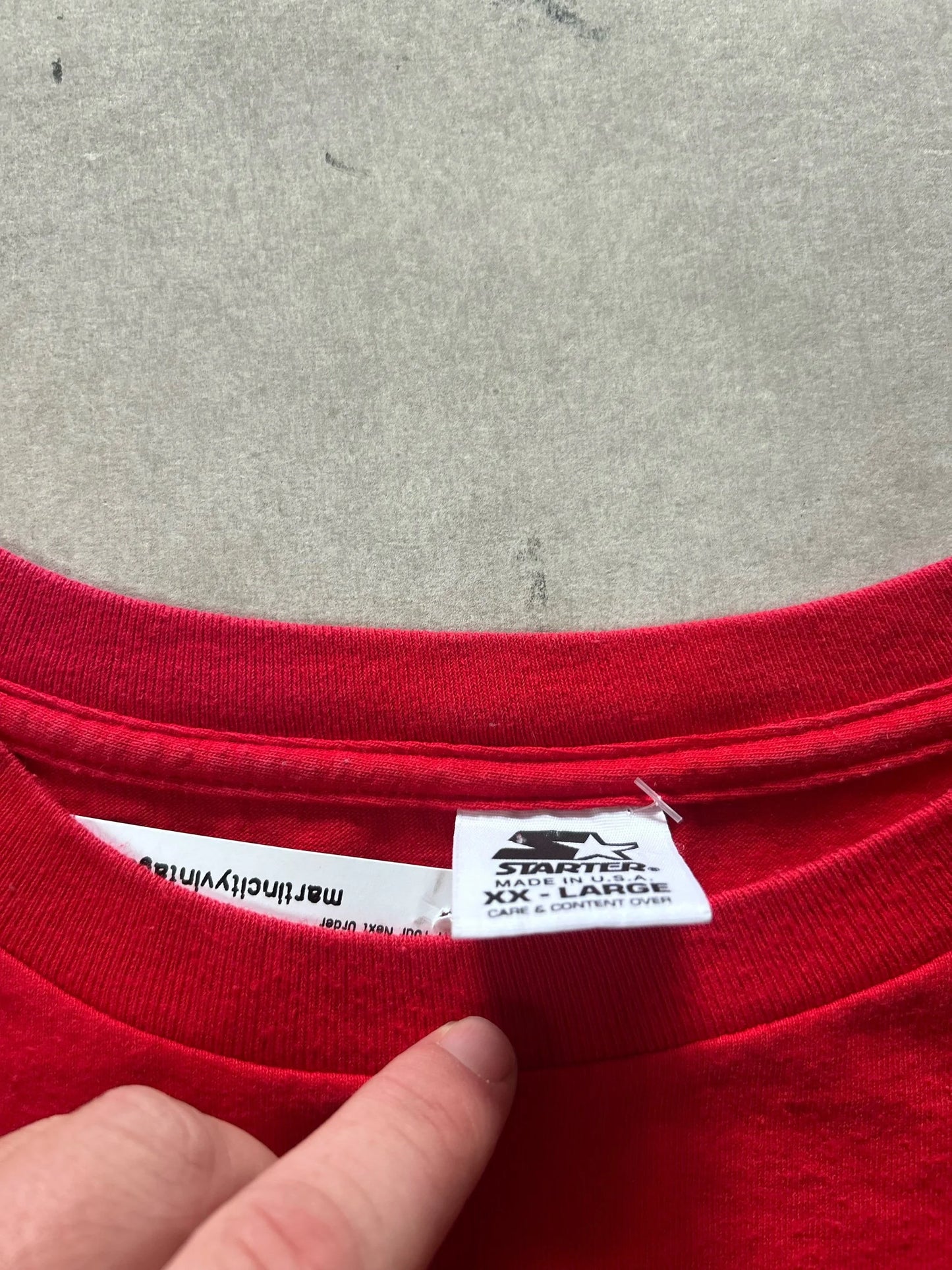 90s Vintage Kansas City Chiefs Starter Star Red T Shirt Size XXL - | Martin City Vintage