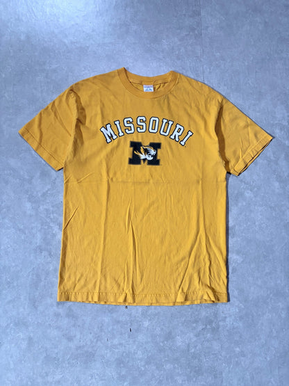 90s Vintage Missouri Tigers Yellow T-Shirt -L - L | Martin City Vintage