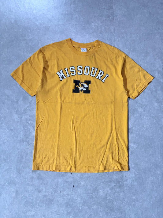 90s Vintage Missouri Tigers Yellow T-Shirt -L