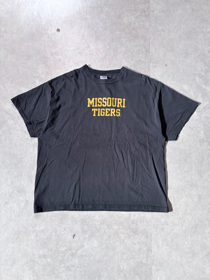 2000s Vintage Missouri Tigers Block Letters Black T-Shirt -XXL