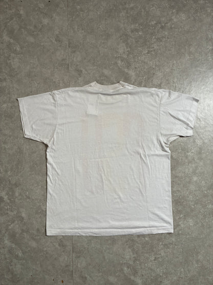 90s Vintage Florida State Seminoles Big Print White T-Shirt -XL