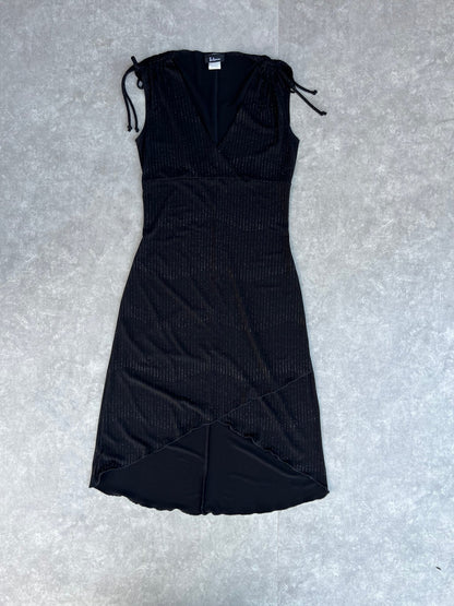 2000s Vintage Black Sparkly A - Line Dress - M - M | Martin City Vintage