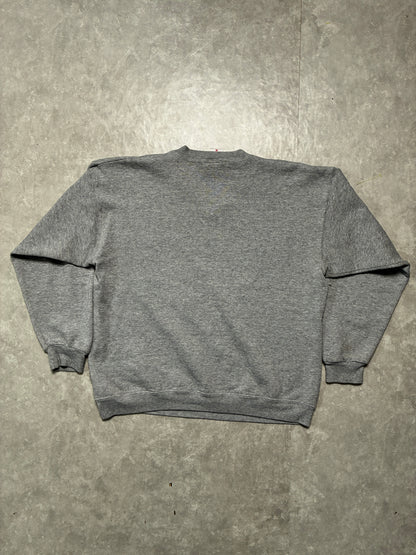 90s Vintage Kansas Jayhawks "XXL" Grey Crewneck -L