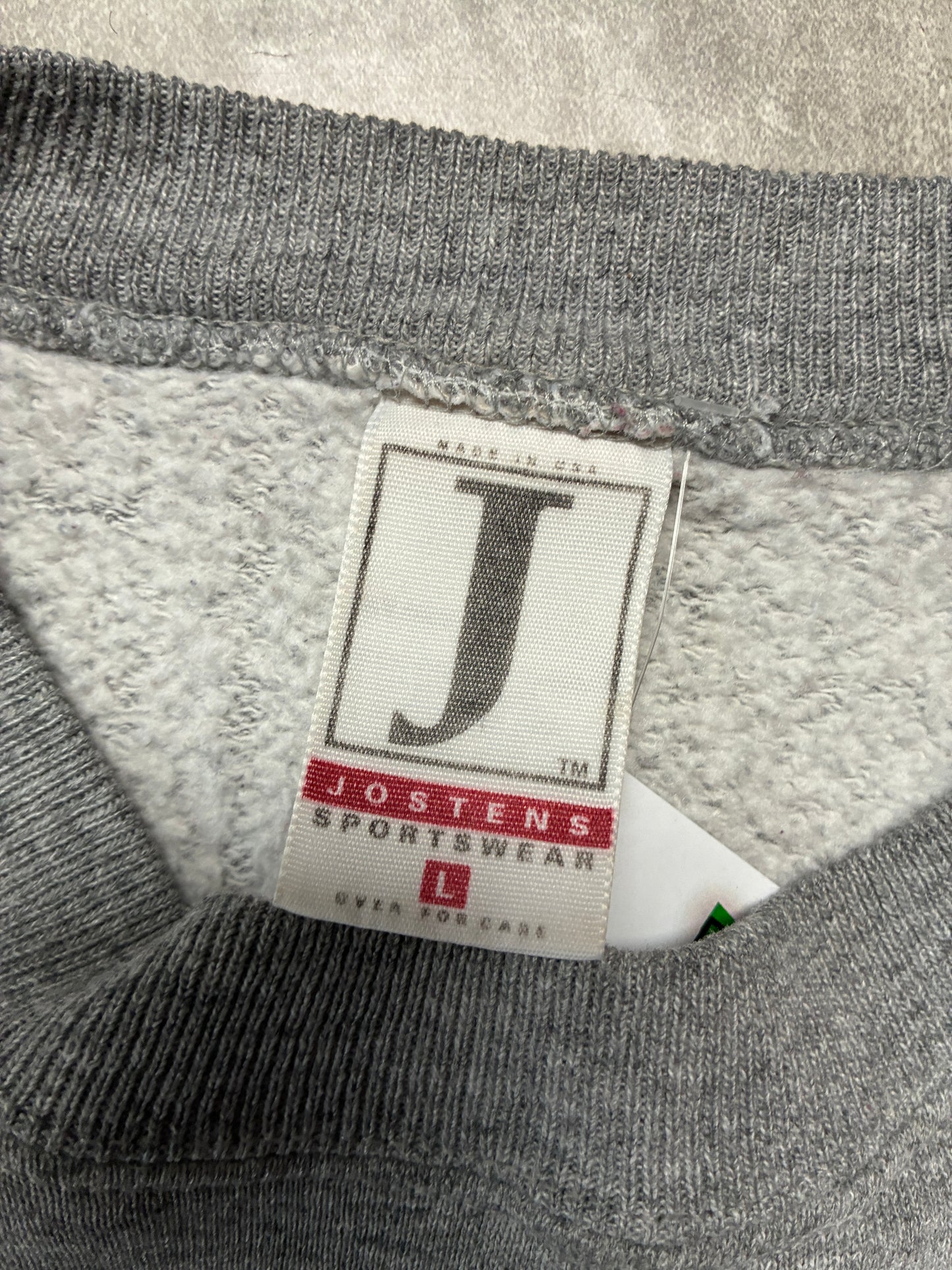90s Vintage Kansas Jayhawks "XXL" Grey Crewneck -L