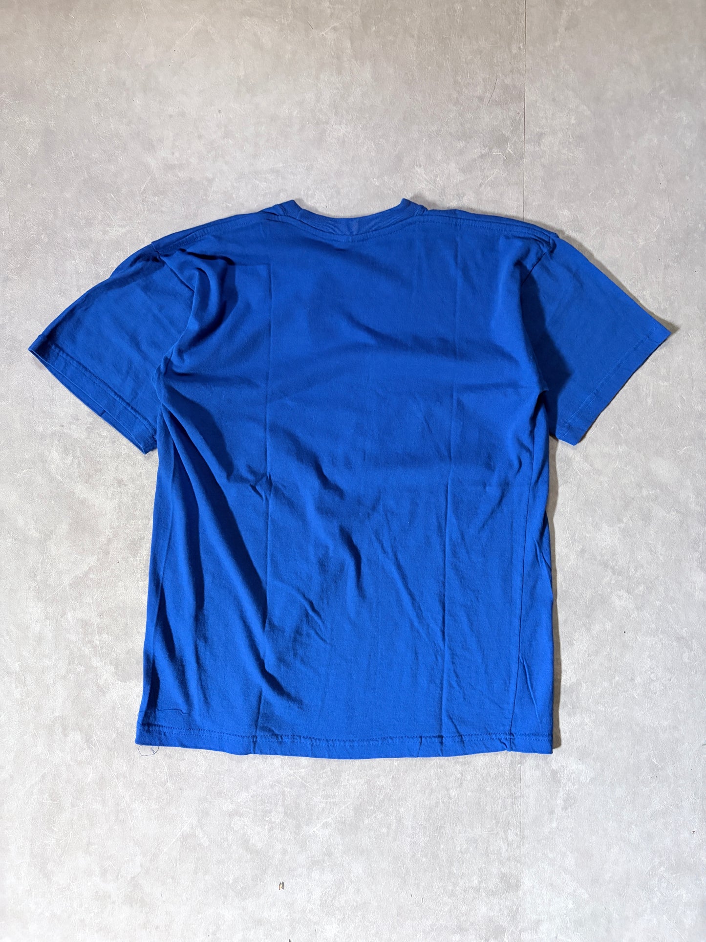 90s Vintage Italy Soccer Blue T Shirt -XL