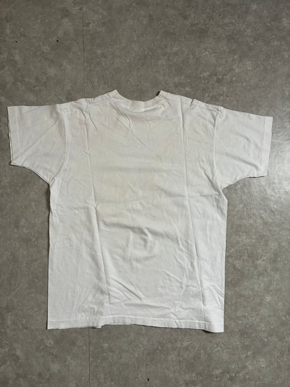 90s Vintage Missouri Tigers Basketball Caricature White T-Shirt -XL