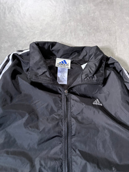 90s Vintage Adidas Black Zip Up Jacket -XL