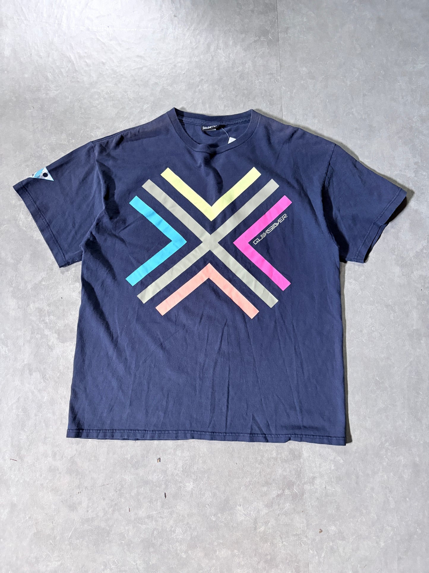 2000s Vintage Quiksilver Navy T Shirt -L