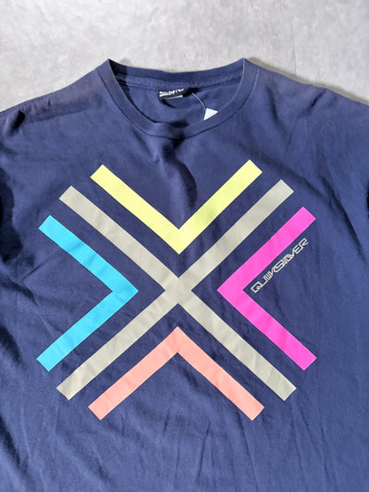 2000s Vintage Quiksilver Navy T Shirt -L