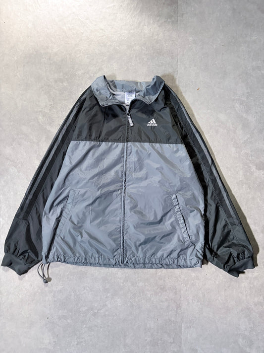 90s Vintage Adidas Grey Zip Up Jacket -XL