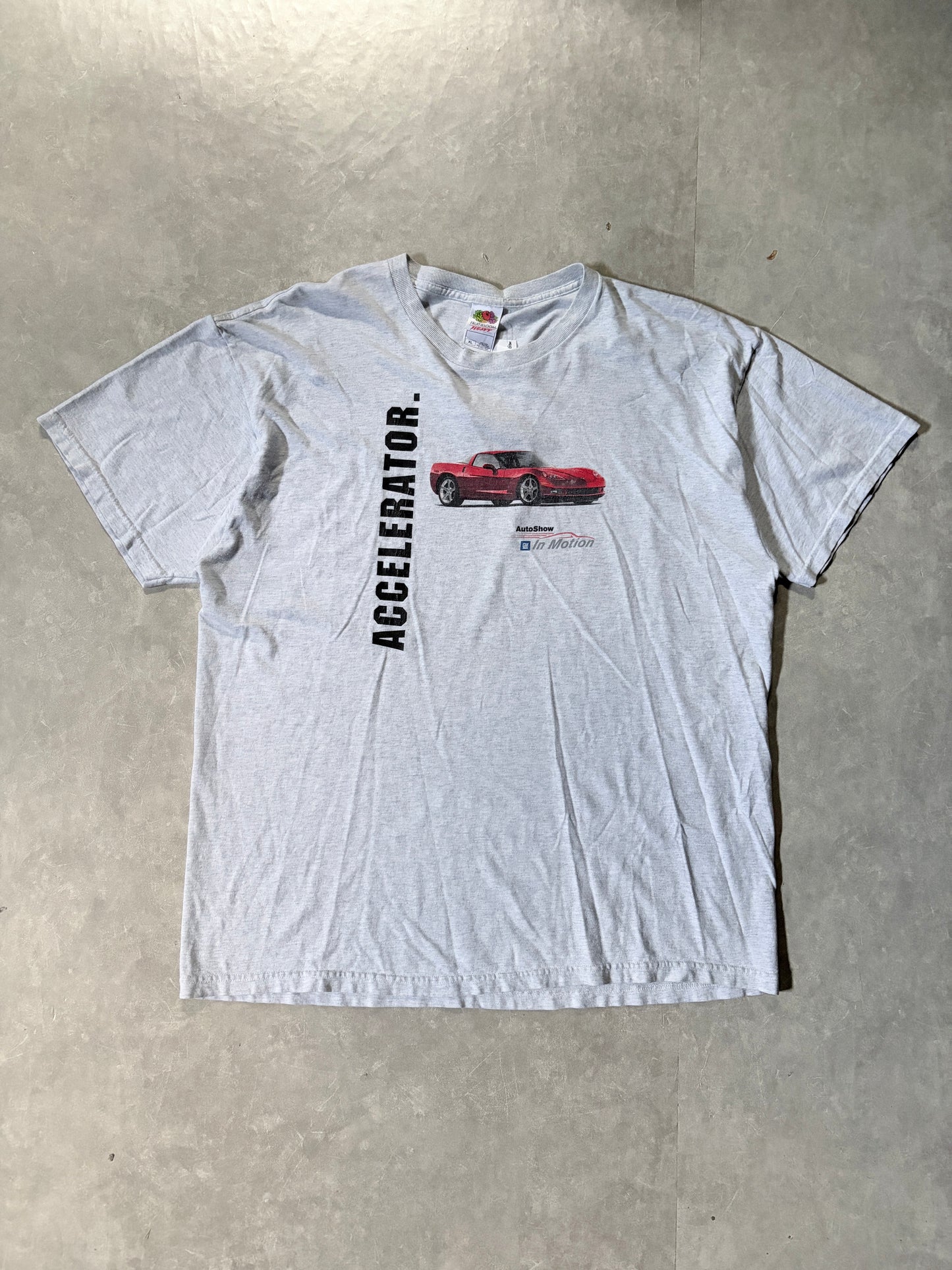 2000s Vintage General Motors Auto Show Heather Grey T Shirt -XL