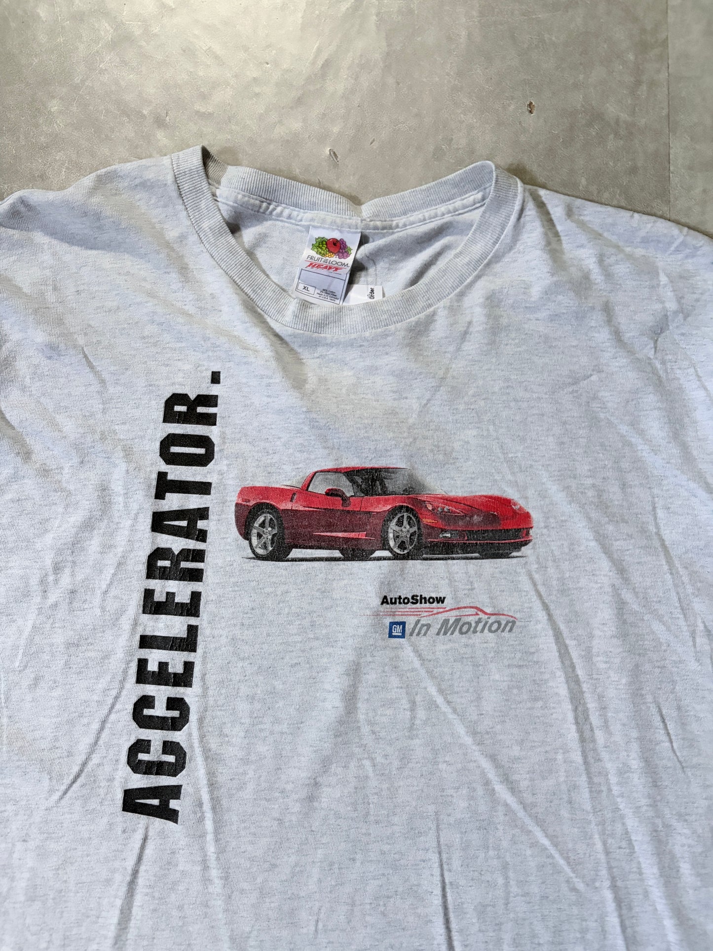 2000s Vintage General Motors Auto Show Heather Grey T Shirt -XL