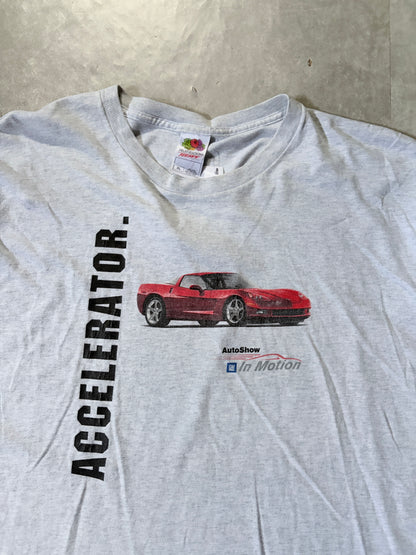 2000s Vintage General Motors Auto Show Heather Grey T Shirt -XL