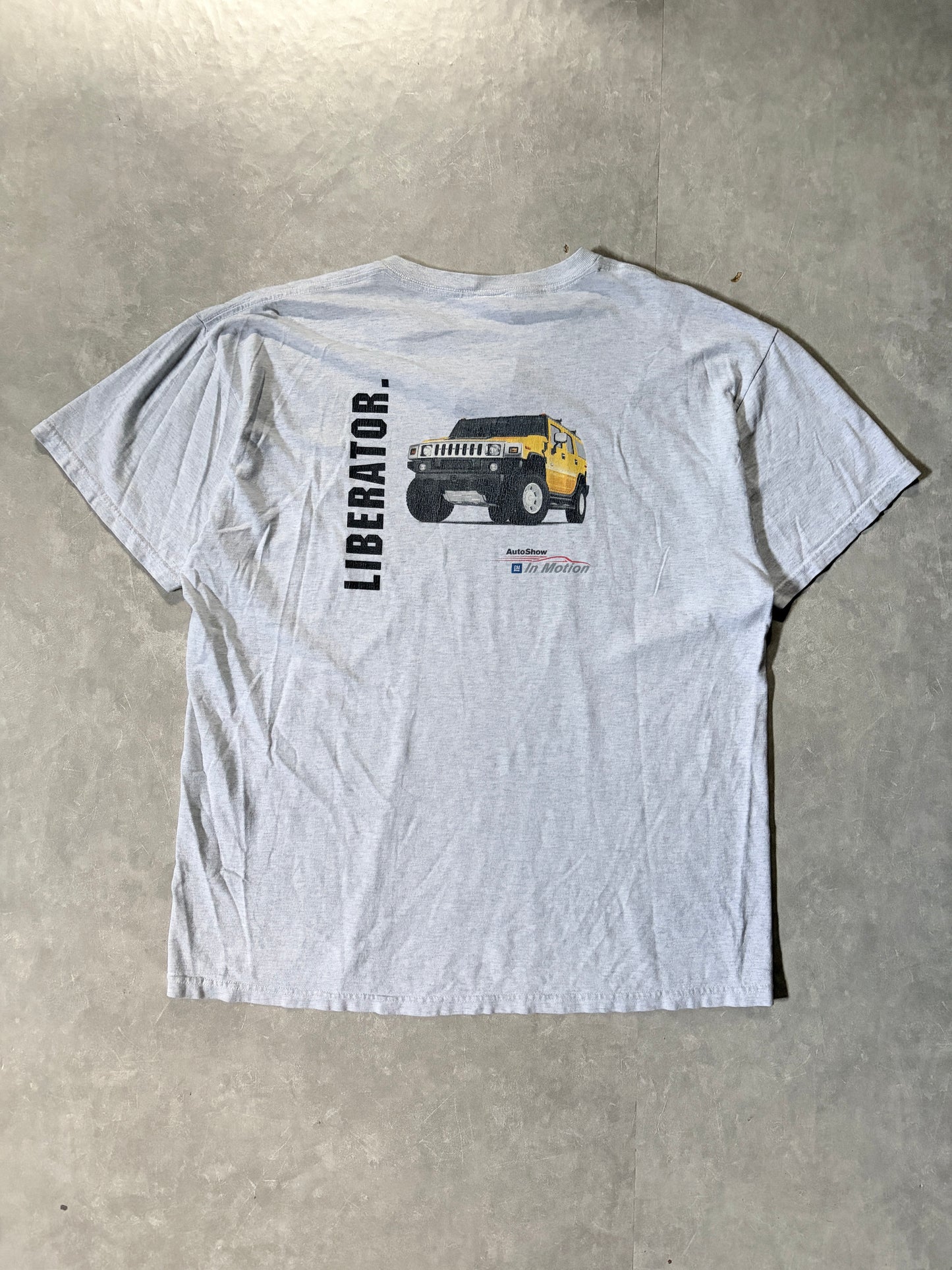 2000s Vintage General Motors Auto Show Heather Grey T Shirt -XL