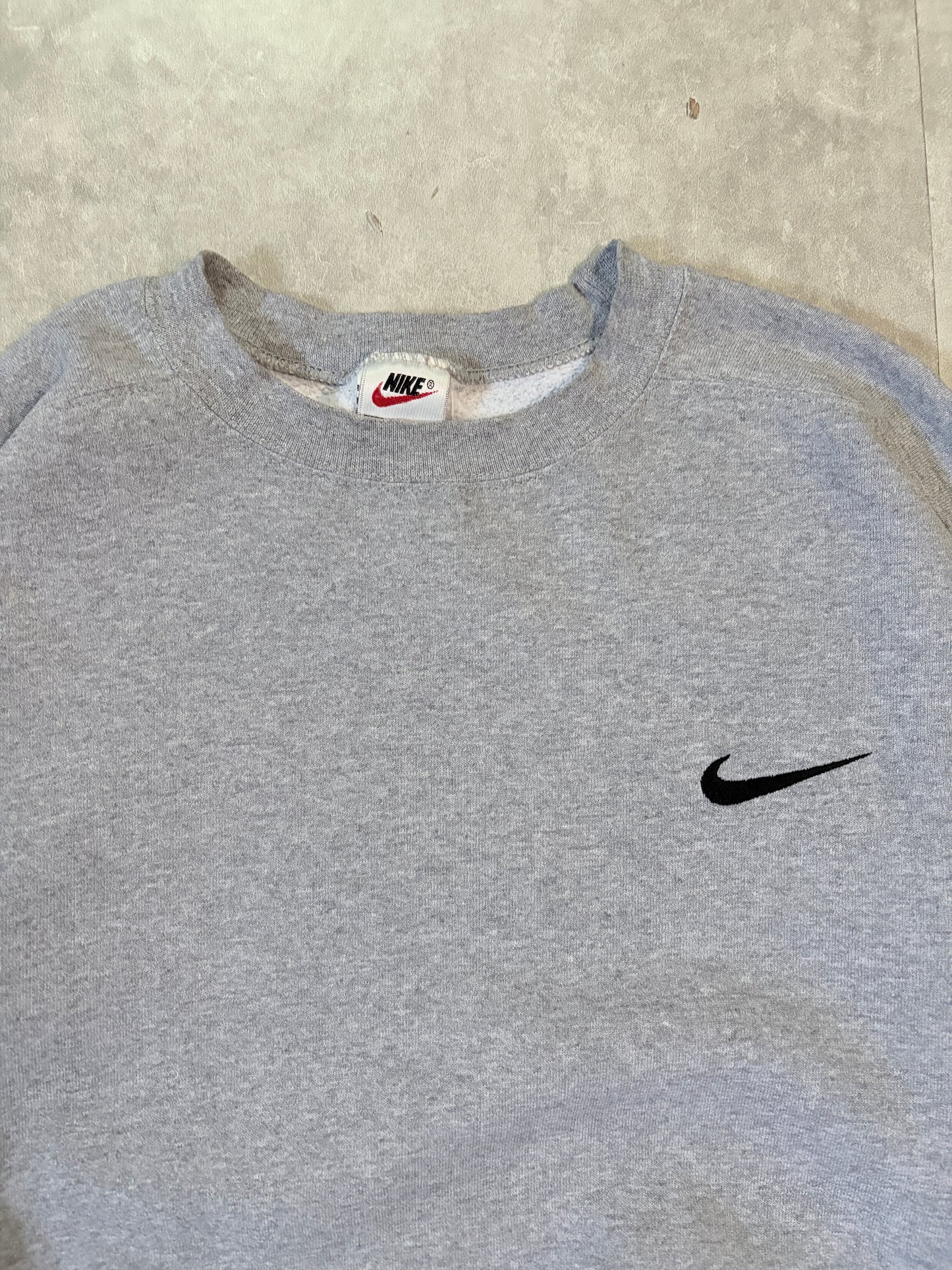 90s vintage Nike Embroidered Grey Crewneck -XL