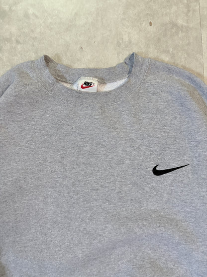 90s vintage Nike Embroidered Grey Crewneck -XL