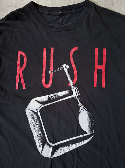 2000s Vintage Rush Black Band T Shirt -L