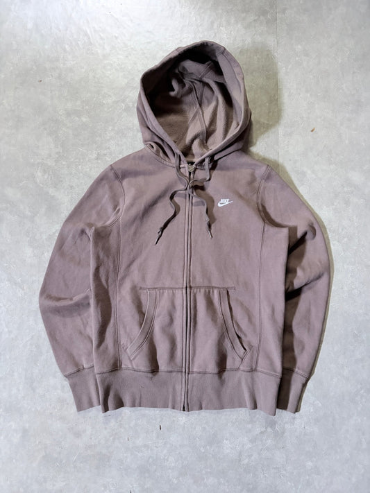 2000s Vintage Nike Brown Zip Up Hoodie -M - M | Martin City Vintage