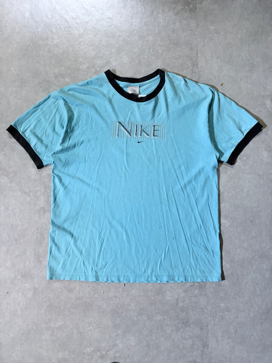 2000s Vintage Nike Distressed Teal T Shirt -L
