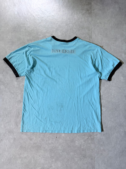 2000s Vintage Nike Distressed Teal T Shirt -L