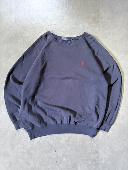 90s Vintage Polo Ralph Lauren Navy Crewneck -L