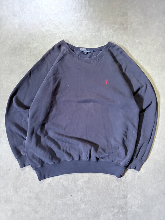 90s Vintage Polo Ralph Lauren Navy Crewneck -L